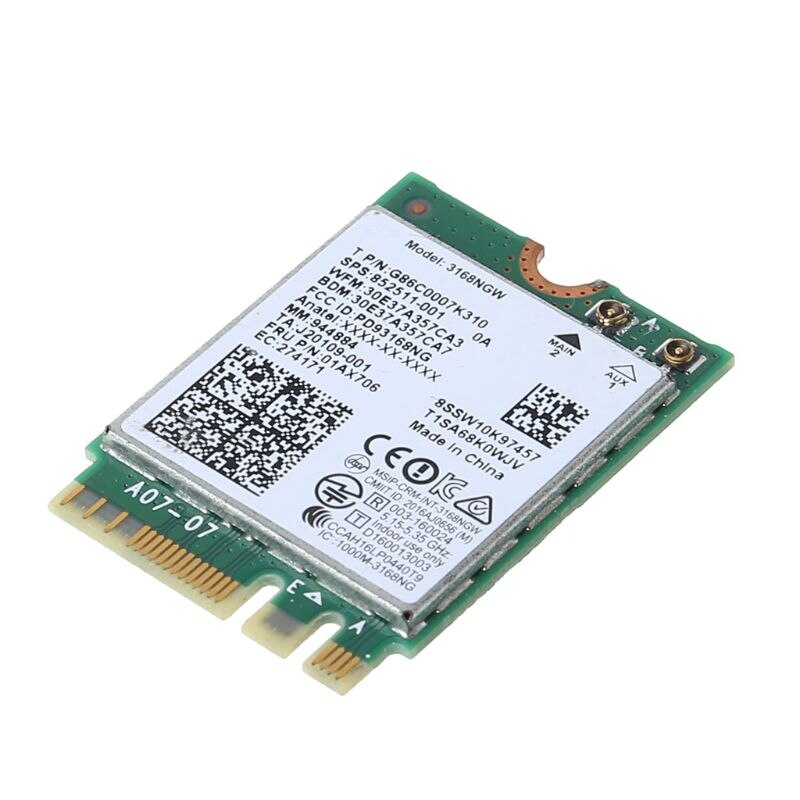 per Intel 3168 AC 3168NGW NGFF M.2 802.11ac senza fili Scheda Wifi doppio gruppo musicale Adattatore