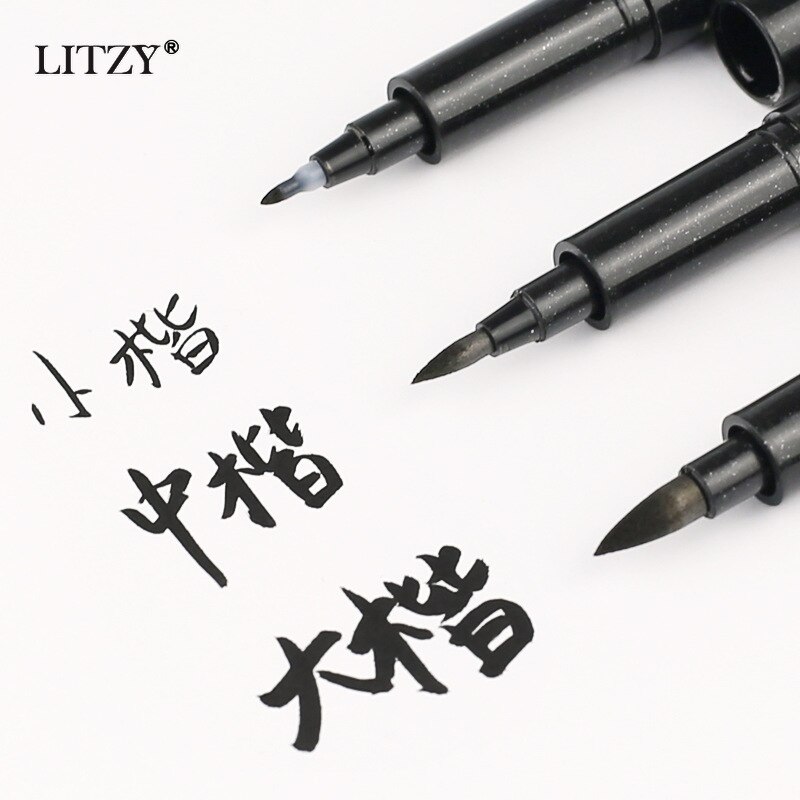 1/3pcs ltifunction Brush Pen Calligraphy Pen Markers Art Writing Office School Supplies Stationery Drawings Sketch Lettering Pen