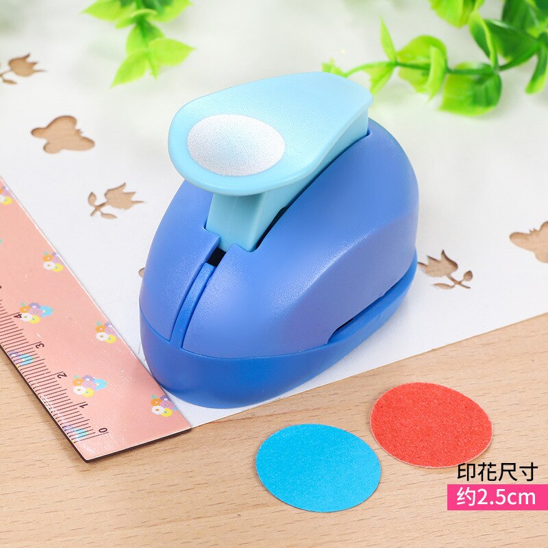 1pcs 2.5cm/1.5cm Mini Paper Punch for DIY Card Punch Device Engraving Cutter Machine Handmade Materials for Kindergarten: 2.5cm round