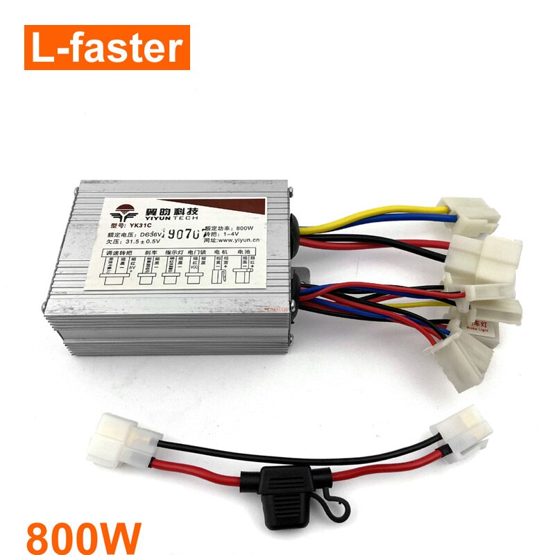 36V 800W Borstel Controller Met 30A Thermische Zekering 48V Motor MY1020Z Controle Case Voor Elektrische Trike Fiets fiets