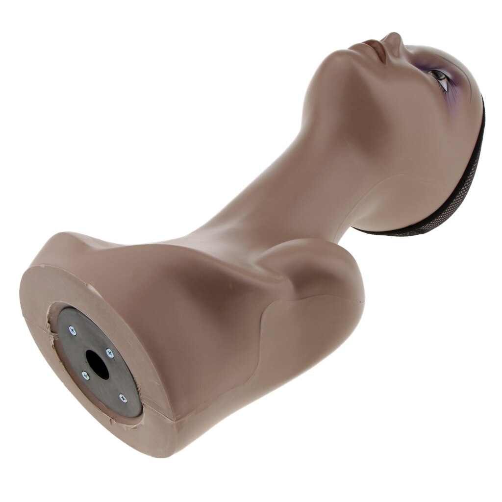 Female Mannequin Head Bust Wig Hat Jewelry Necklace Salon Display Model Manikin and Net Cap Jewelry Hat Display Model