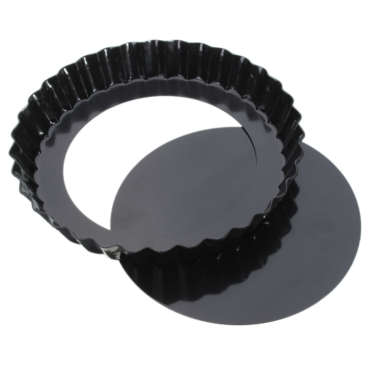 6 '' flan tin tærte tærteform riflet kage bageplade non stick løs bund form kit køkken applikation