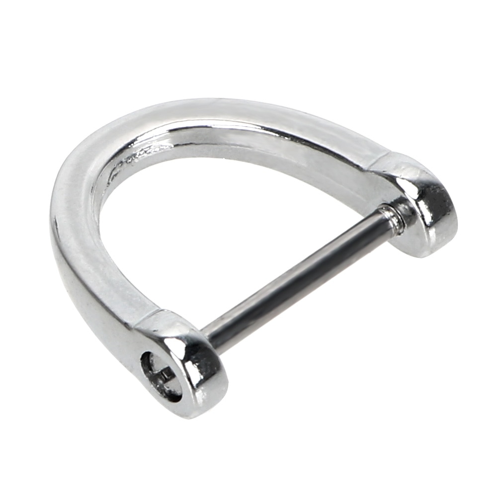 YOSOLO Thick Rod Car Keychain Metal Key Rings Interior Accessories Classic Key Ring D Shape Horseshoe Key Holder