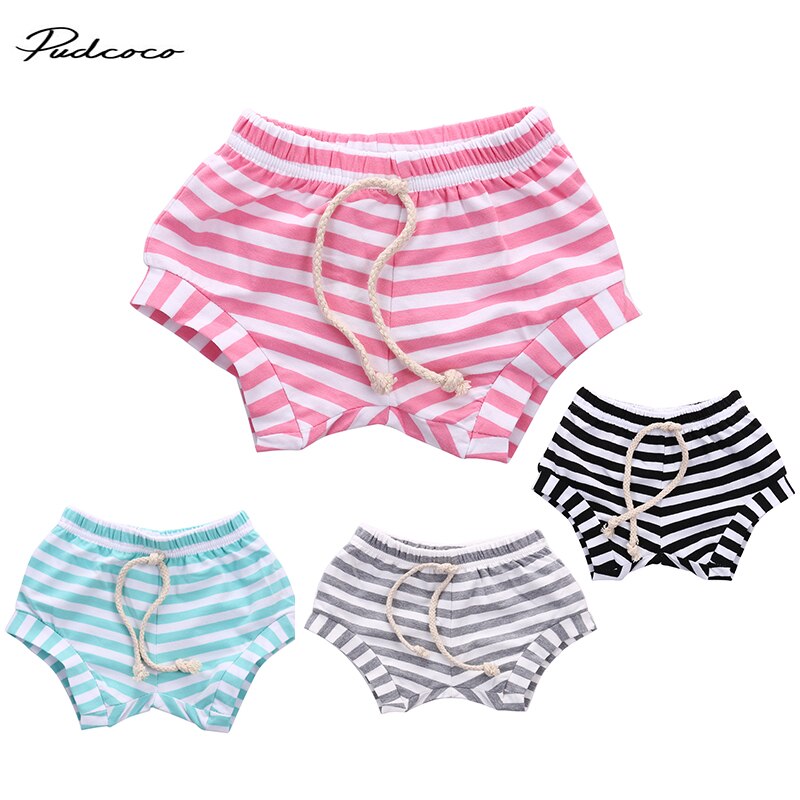 Pudcoco-Short de en coton pour -né | Culotte d'été pour bébés garçons et filles, coupe bouffante une pièce, tendance