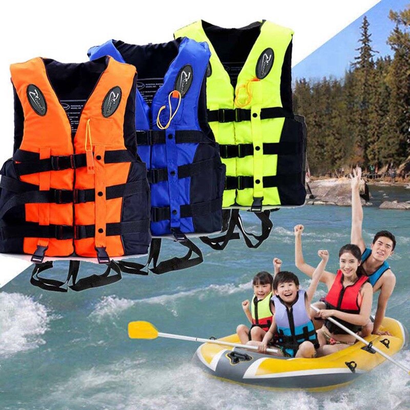 Adult Children\'s Life Jacket Drifting Sports Life Jacket Reflective Adjustable Vest Jacket With Whistle