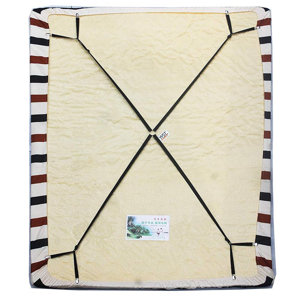 4 Claws Adjustable Bed Sheet Clip Fixator with Elastic Band