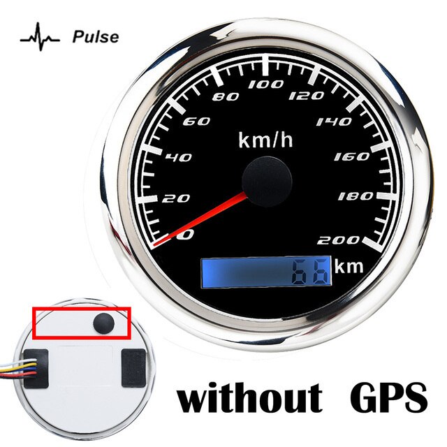60 km/h Car GPS Speedometer Gauge 30 120 200 Km/h Boat Speed Odometer With GPS Antenna fit for Boat Motorcycle Auto Truck: NO GPS BS 200KMH