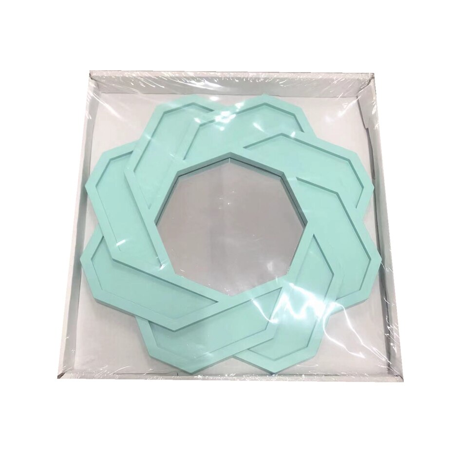 Miroir mural rond de 25cm, pour la maison, la salle de bain, la chambre à coucher, l'entrée, le magasin, l'hôtel, décoration artistique innovante de maquillage: Bleu marine