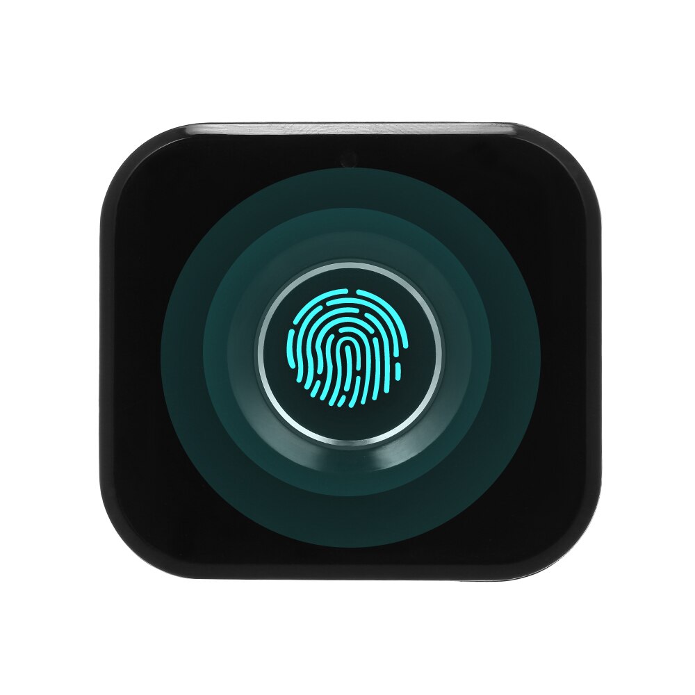Smart Keyless Fingerprint Lock Biometric Electric Lock Portable Fingerprint Drawer Lock for Office Drawer File Cabinet Left Side