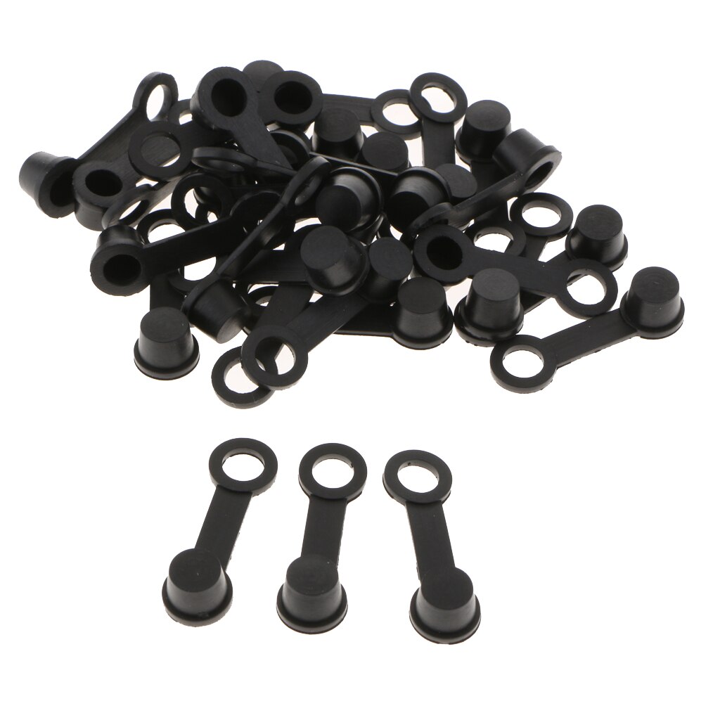 10 Anneaux De Fixation En Caoutchouc Noir – Pour Bracelet De Montre, Boucle, Silicone