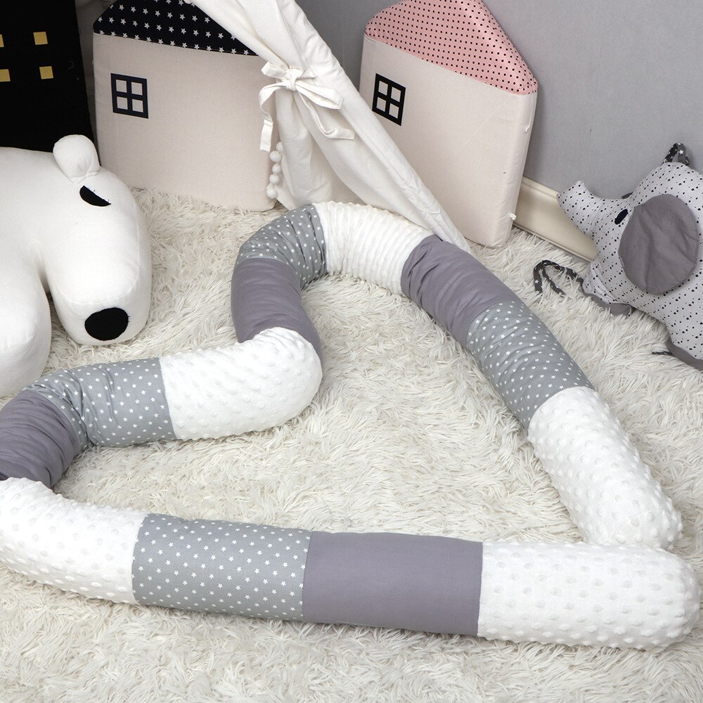 Newborn Baby Bed Splice Bumper Long Pillow Children Sleeping Anti-collision Bed Back Children Room Bumper Bedding Decoration