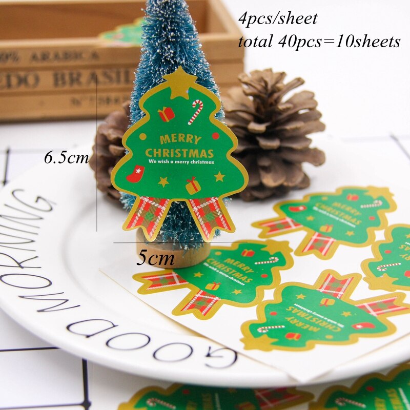 60 stuks bedanklabels stickers labels 4 stijlen feest/bruiloft bedankjes doos tas plakboek gasten inpakbenodigdheden: 40 stuks type g