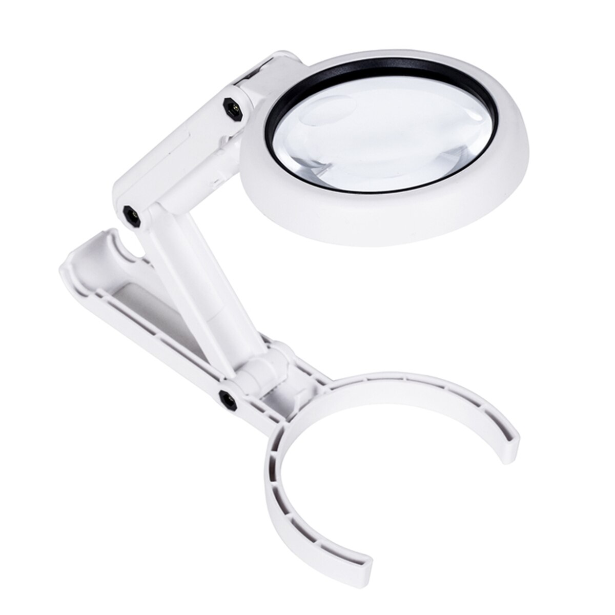 5X 11X Folding Lamp Lupa Loupe Magnifier Reading Portable Handheld Illuminated Magnifying Glass With 8 LED Lights for Newspaper
