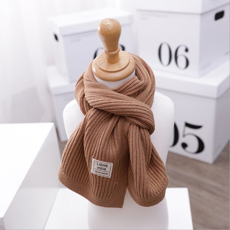freundlicher schal Baby jungen und mädchen lange schal freundlicher gestrickte Winter warme schals halstuch шарф детский: Champagner
