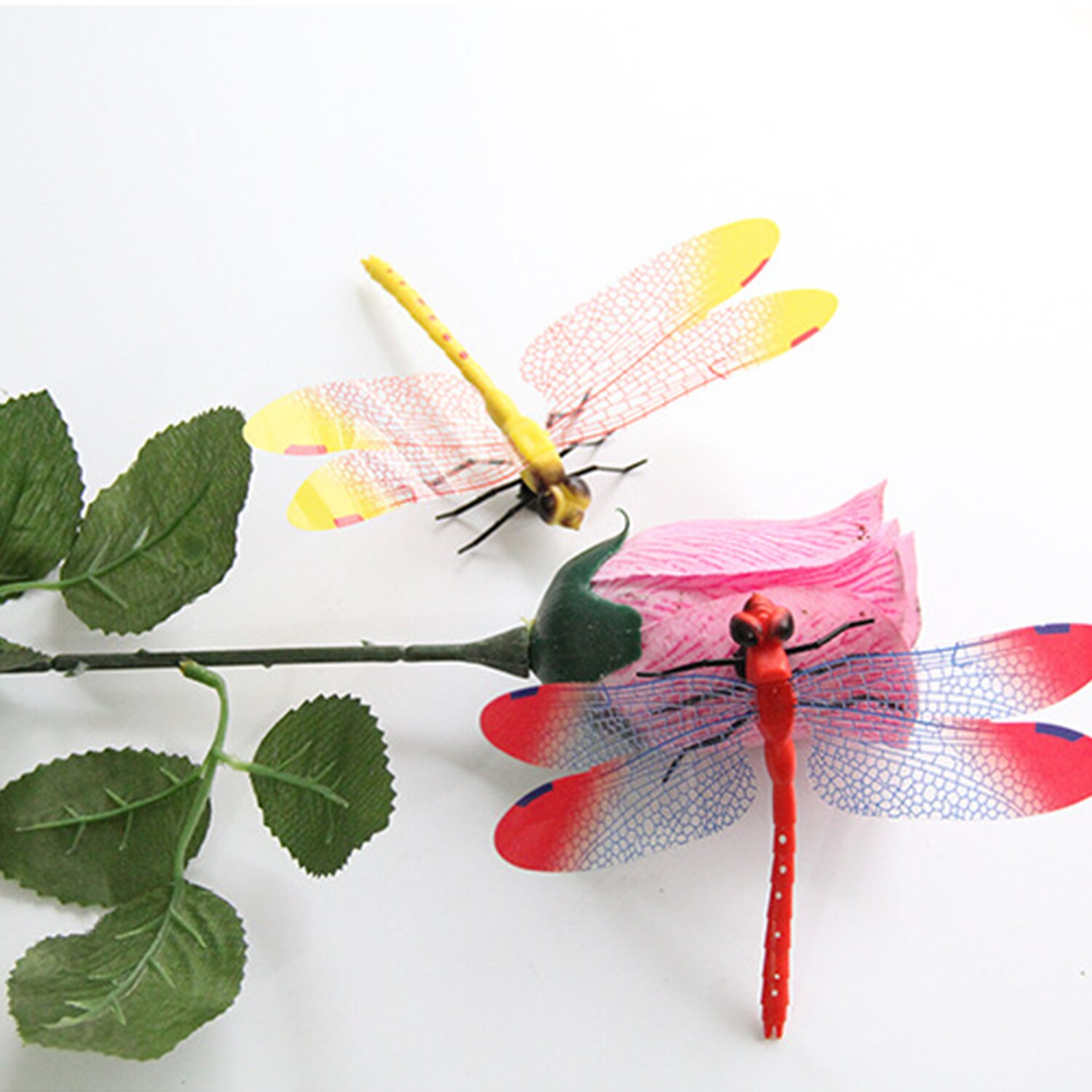 Koelkast Sticker Pvc Dragonfly Shape Muurtattoo Muursticker Afneembare Thuis Kwekerij Outdoor Hekken Tuin Gazon Diy Decor 4 Stuks