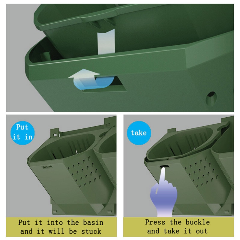 Outdoor Three-dimensional Vertical Greening Plant Pot Wall Flowerpot Container Stacked Wall-mounted Planting Box Flower Trough