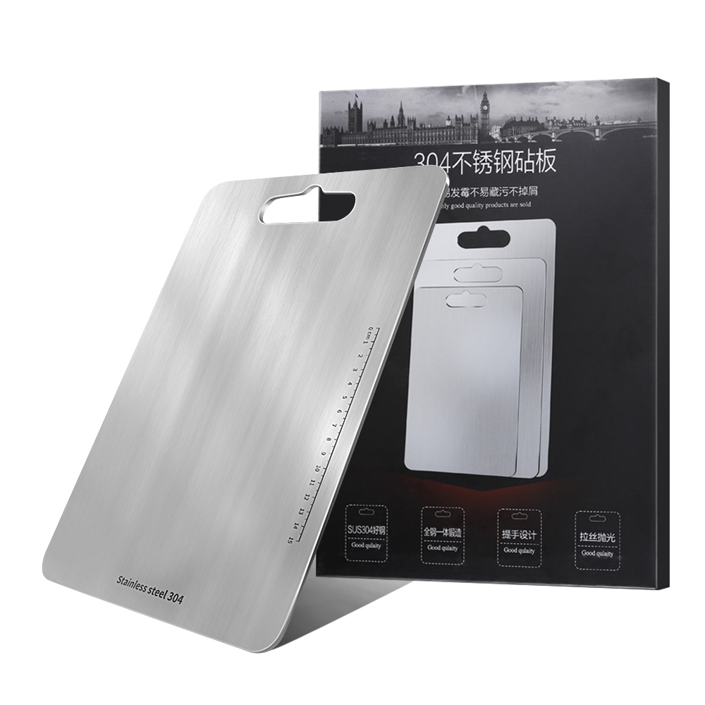 XYj planche à découper, couteau en acier inoxydable, planche à découper pour bloc de boucherie de viande, service antimicrobien robuste