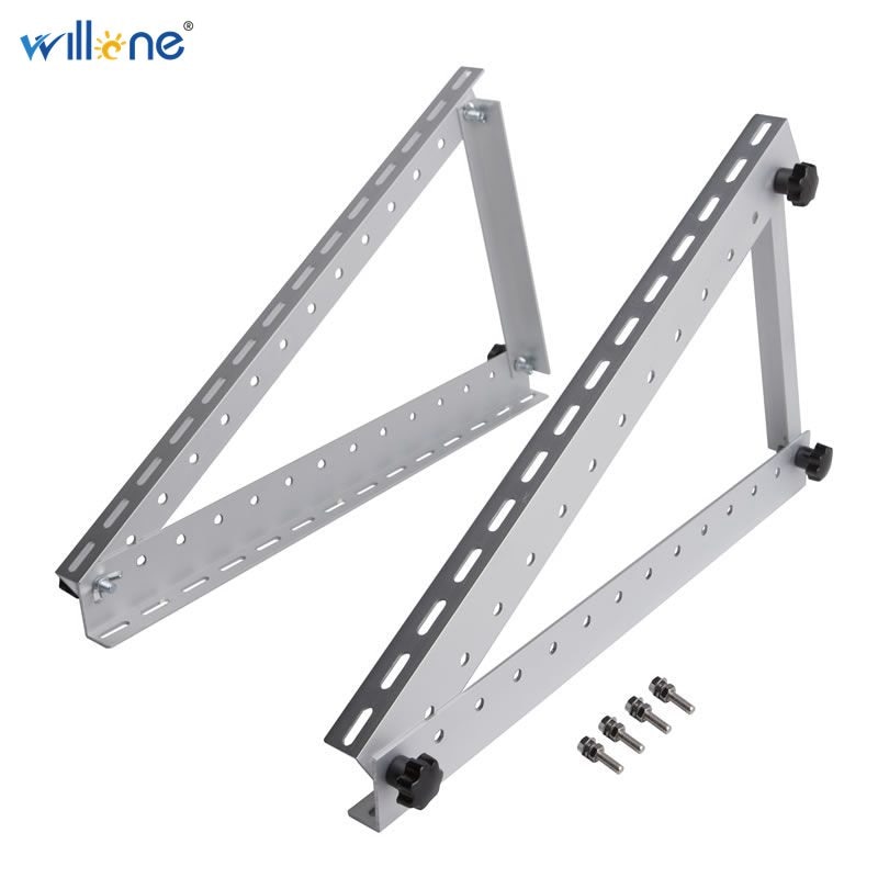 Verstelbare Rv Rack Vouwen Tilt Zonnepaneel Montagebeugel 22Inch 28Inch Up To150W Voor Caravan Boot, rv, Off-Grid Systeem