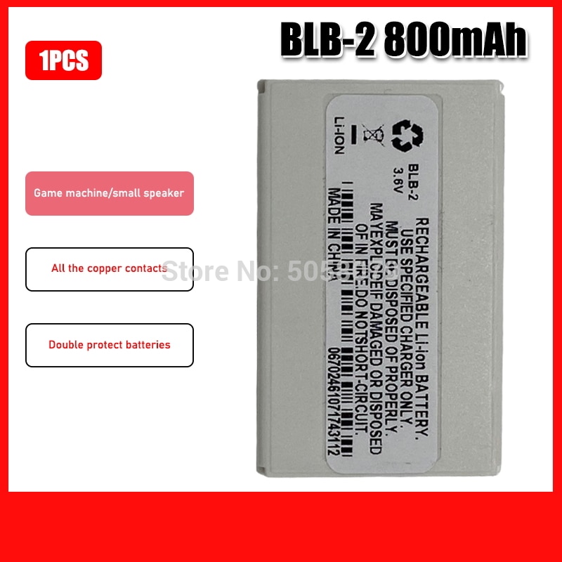Battery BLB-2 800mAh For Nokia 3610 6500 6510 6590 6590i 7650 8210 8250 8270 8290 8310 8390 8850 BLB 2
