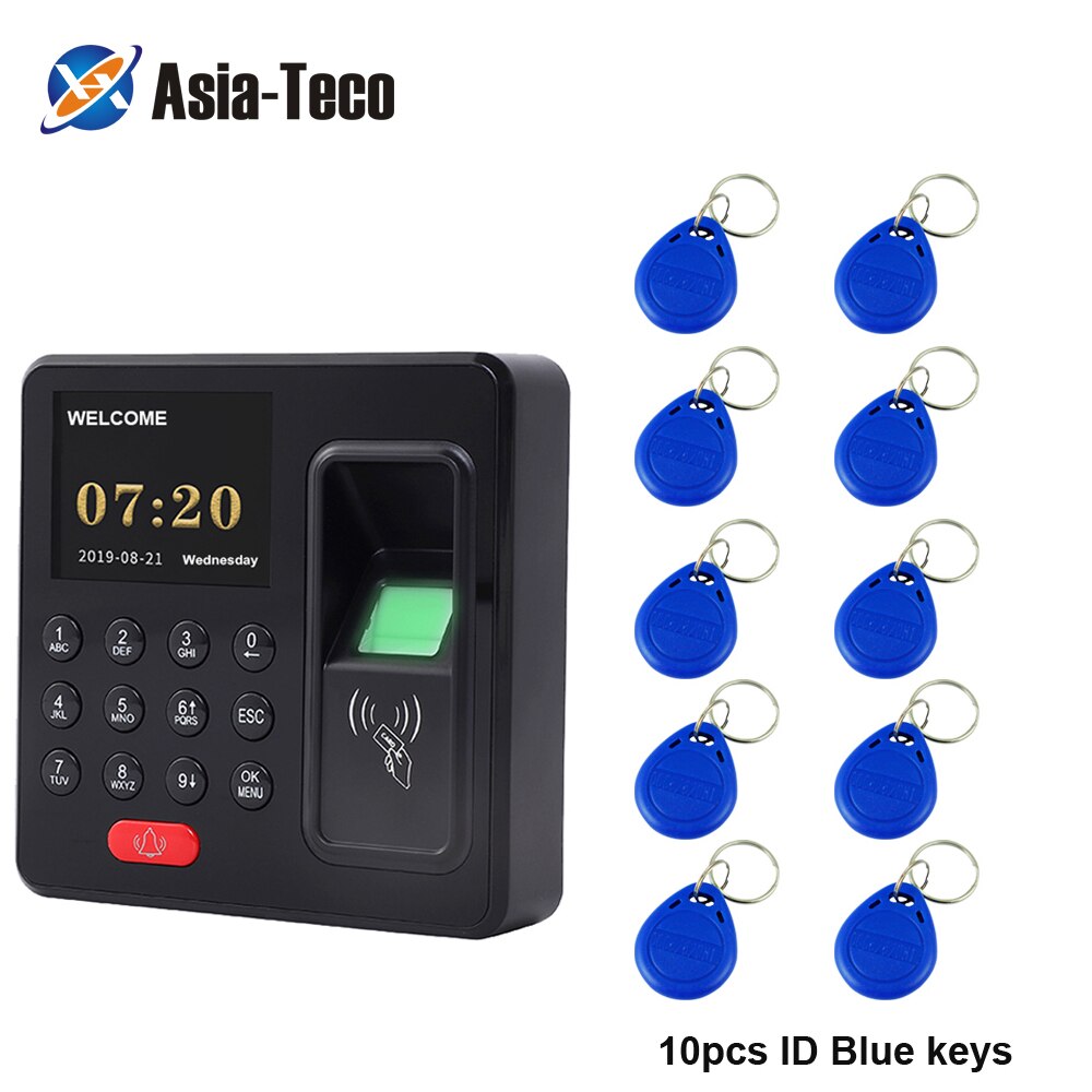 Mini RFID Fingerprint RFID Access Control machine Smart Door Lock Electronic Gate Electric Lock Opener: and 10 ID keys