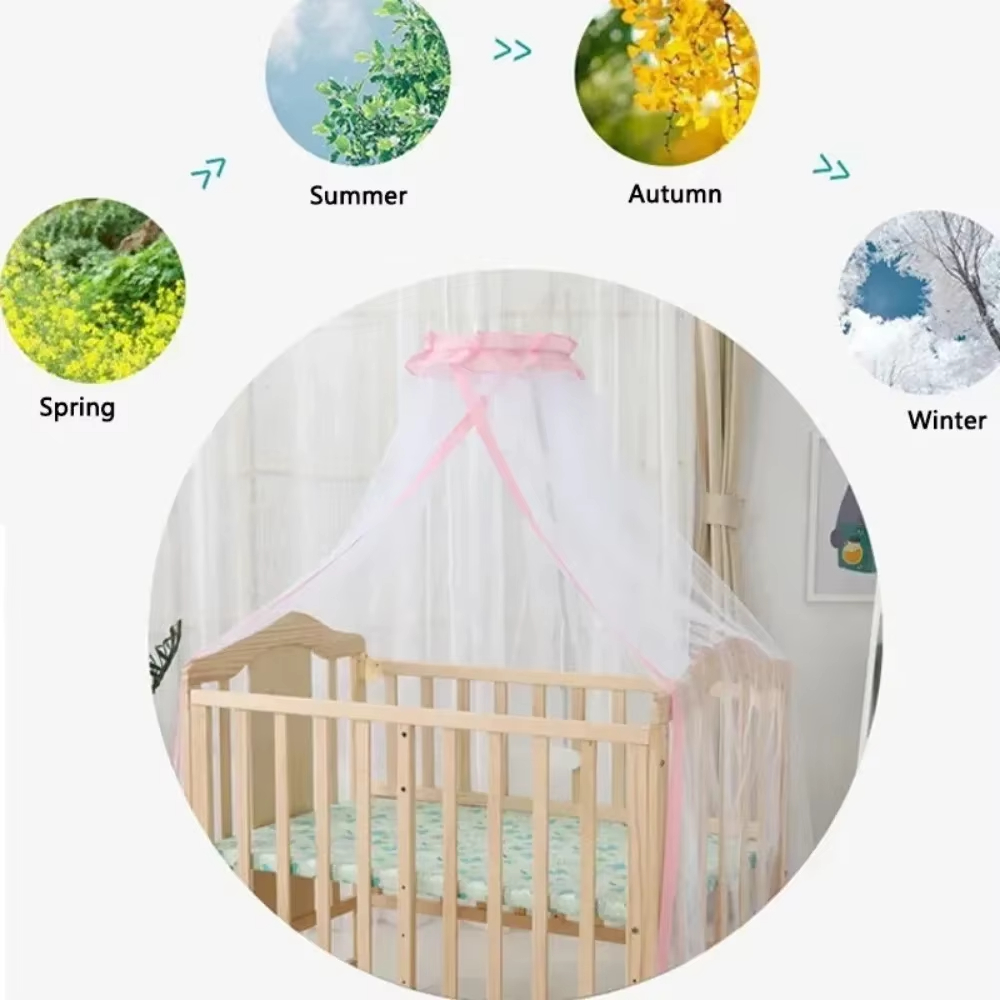 Kinderbett-Überdachung, Moskitonetz-Ständer, Halter-Set, verstellbar, zum Aufstecken, für Kinderbett-Überdachung, Halter, Rack, Moskitonetz-Zubehör, 0, 12 Monate