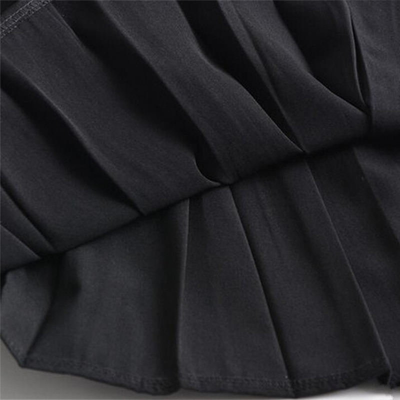 High Waist School Skirt For Girls Long Pleated Uniform Skirts School Clothes A-line Midi Sailor Skirts