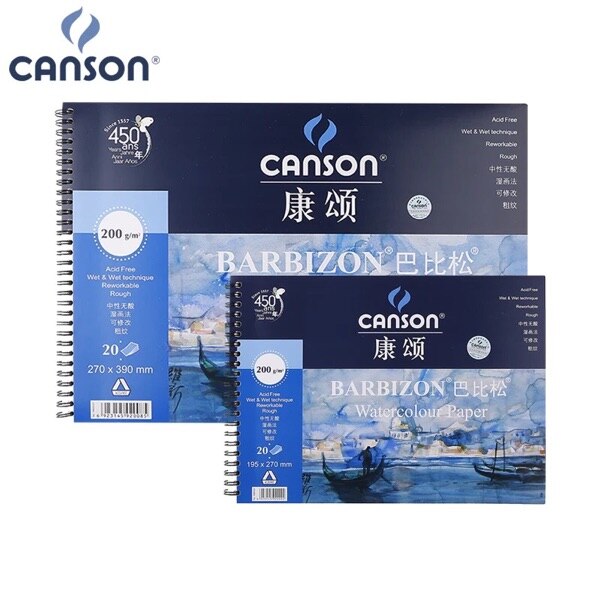Canson Barbizon Aquarel Papier 200g 20 Vellen Frankrijk 8 K 16 K