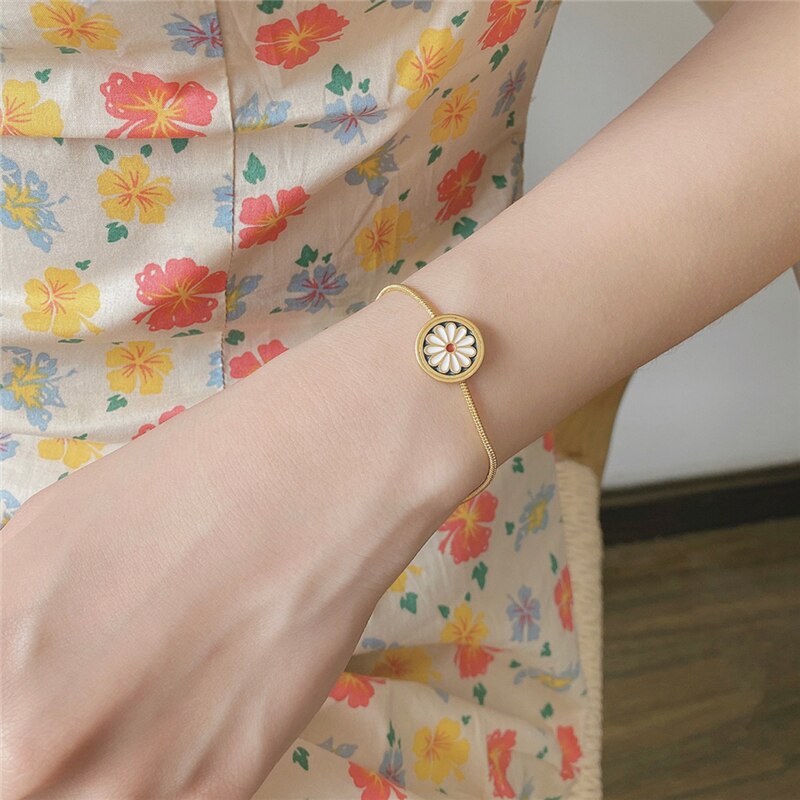 HUANZHI Neue Heiße Gold Perlen Schlange Knochen Halskette Dünne Kette Einstellbare Minimalistischen Halsketten für Frauen Mädchen Schmuck: D