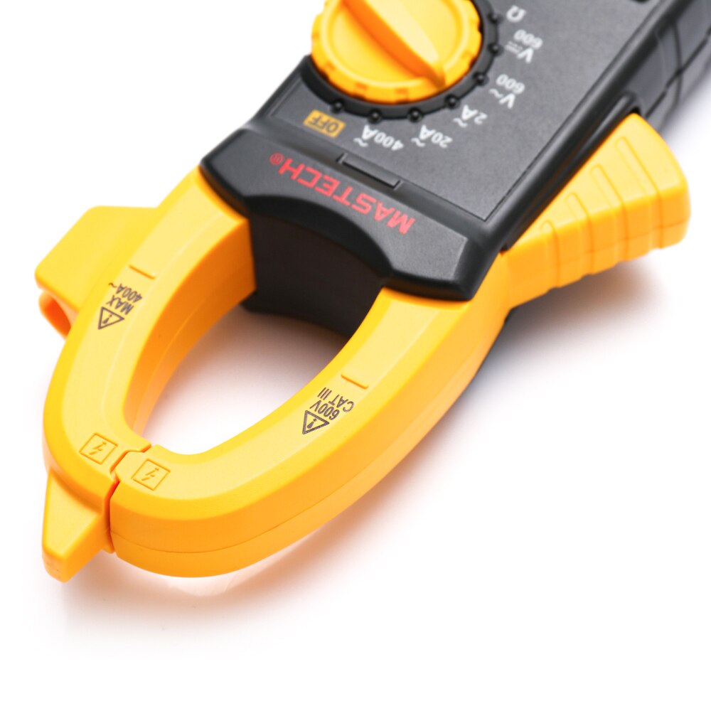 Mastech Digital Clamp Meter DC/AC 600V ACA 400A Data Hold Resistance Continuity Diode Low Battery MS2030 Mastech