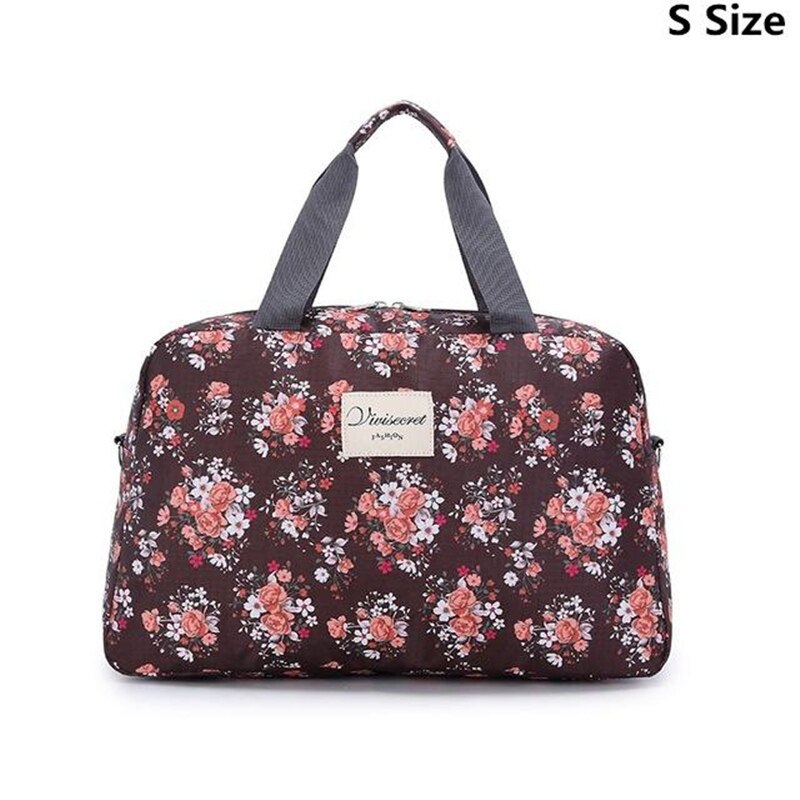 Ruputín-bolsos de viaje para mujer, organizadores de equipaje, bolsa portátil de alta capacidad, artículos plegables, organizadores de viaje, bolso de mano: Brown S