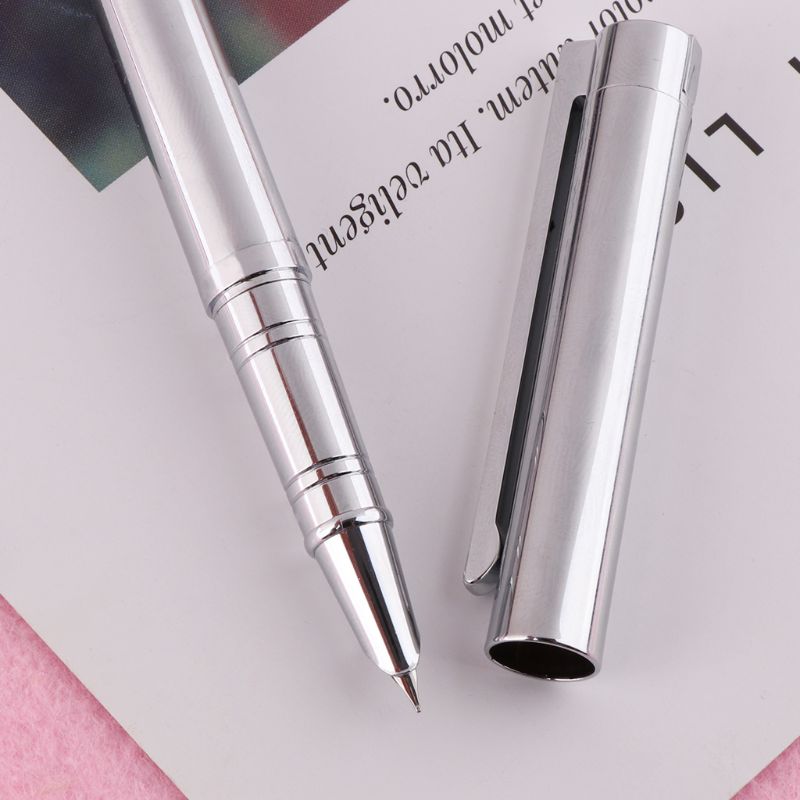 Jinhao 126 Executive Complete Silver Fine Hooded Nib Fountain Pen