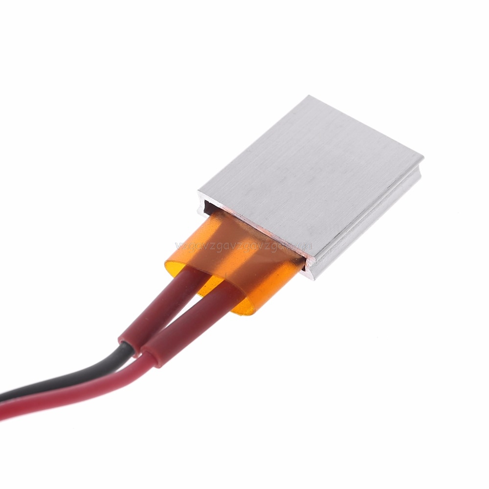 Placa de calefacción eléctrica de cerámica PTC de 12V, lámina de cerámica de carcasa de aluminio, calentador de temperatura constante, calentadores de Patio, D18,
