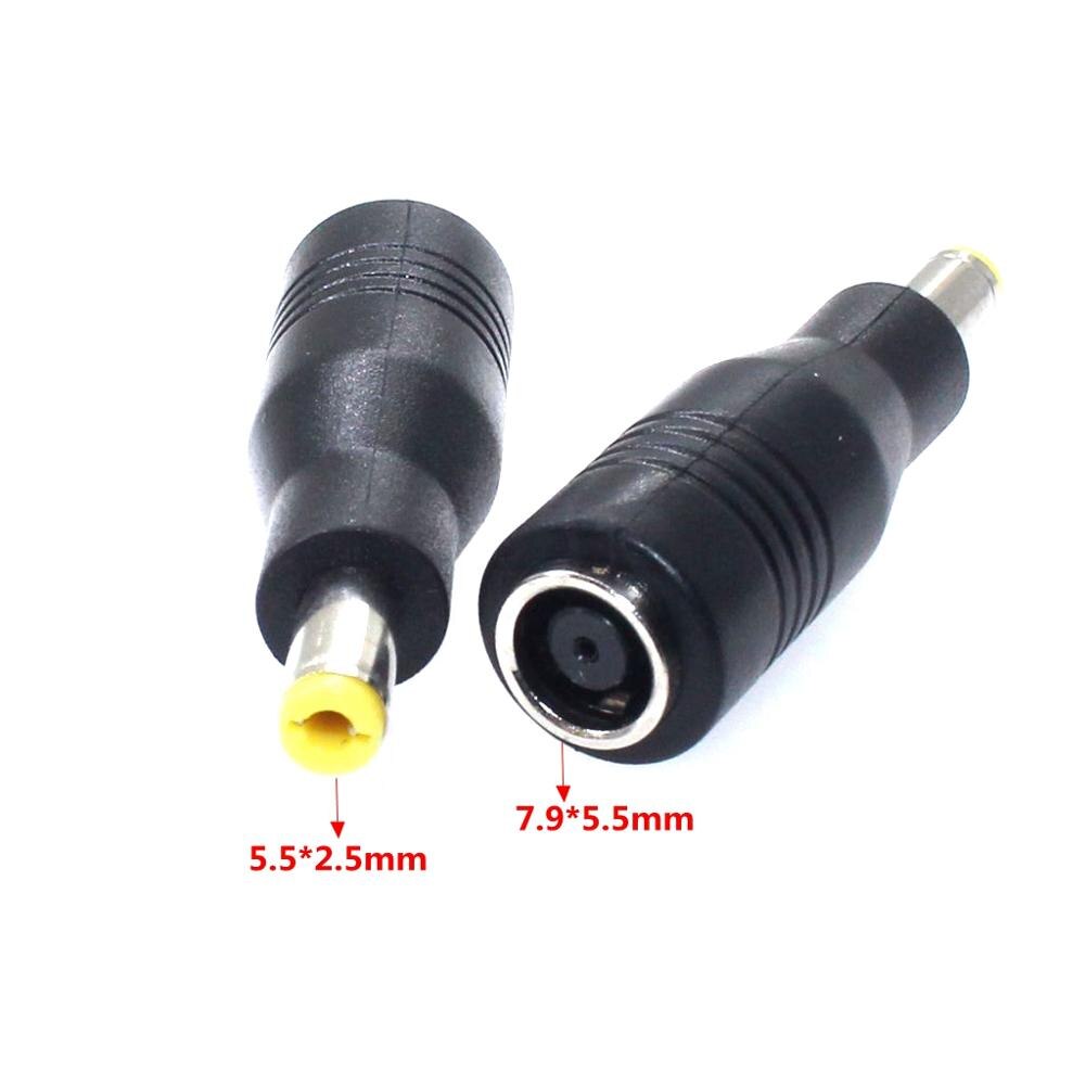 5.5*2.5Mm Dc Power Plug Adapter Dc Jack 5.5X2.5 Mm Male Naar 7.9*5.5 7.4*5.0 3.5*1.35 4.8*1.7 5.5*2.5Mm 4.0*1.7Mm Vrouwelijke 1Pcs: 7955 to 5525