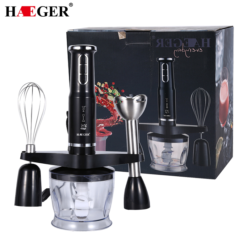 600W Electric Handheld 3in1 Blender Chopper Whisker Cup Multifunctional Blender Fruit Vegetable Hand Mixer For Food Processor