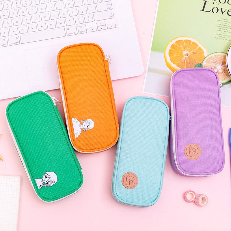 Estuche escolar con de unicornio para lápices, estuche escolar con de unicornio, para bolígrafos Kawaii, estuche de lápices de gran tamaño para niñas y niños