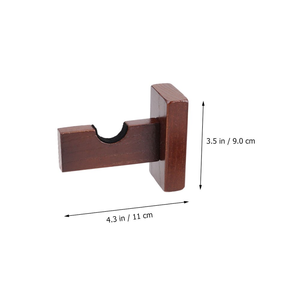 Baseball Bat Display Rack Wall Mounted Bat Holder Bamboo Bat Display Case for Placing Baseball Bat Softball Bat Hockey Stick (Br