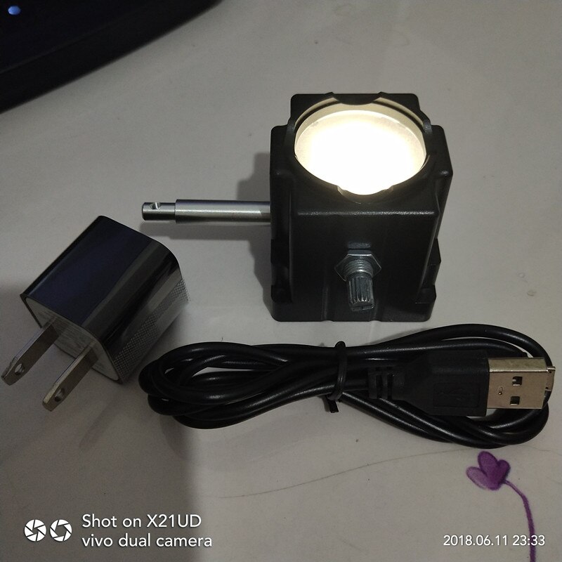 USB White Rechargeable LED Light Lighting Bottom Light Lamp Source Biological Microscope Adjustable Lights for Microscope