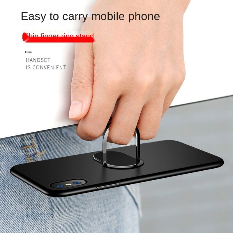 Naprawdę ultra-cienki 0.2MM uchwyt na telefon komórkowy 360 obrotowy magnetyczny pierścień samochodowy kreatywny telefon metalowa pierścieniowa klamra stojak uchwyt