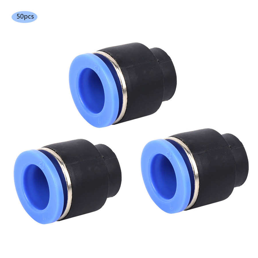 50PCs 1.0MPa Aie Pipe Plug Pneumatic Cap Industrial Appliances Quick Insert PPF12 Oval Release Ring