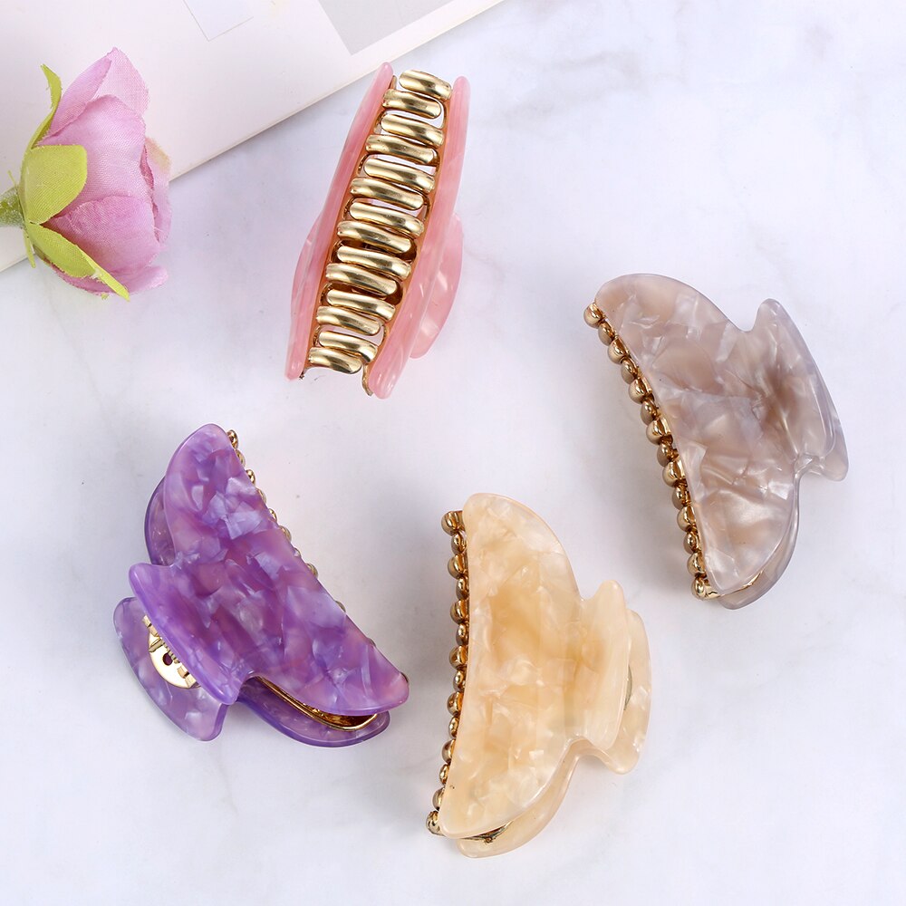 1pc Barrette Crab Clamp Clips Girls Hair Updo Hairpin Hairdress Styling Tool Women Hair Claw Banana Hair Clips