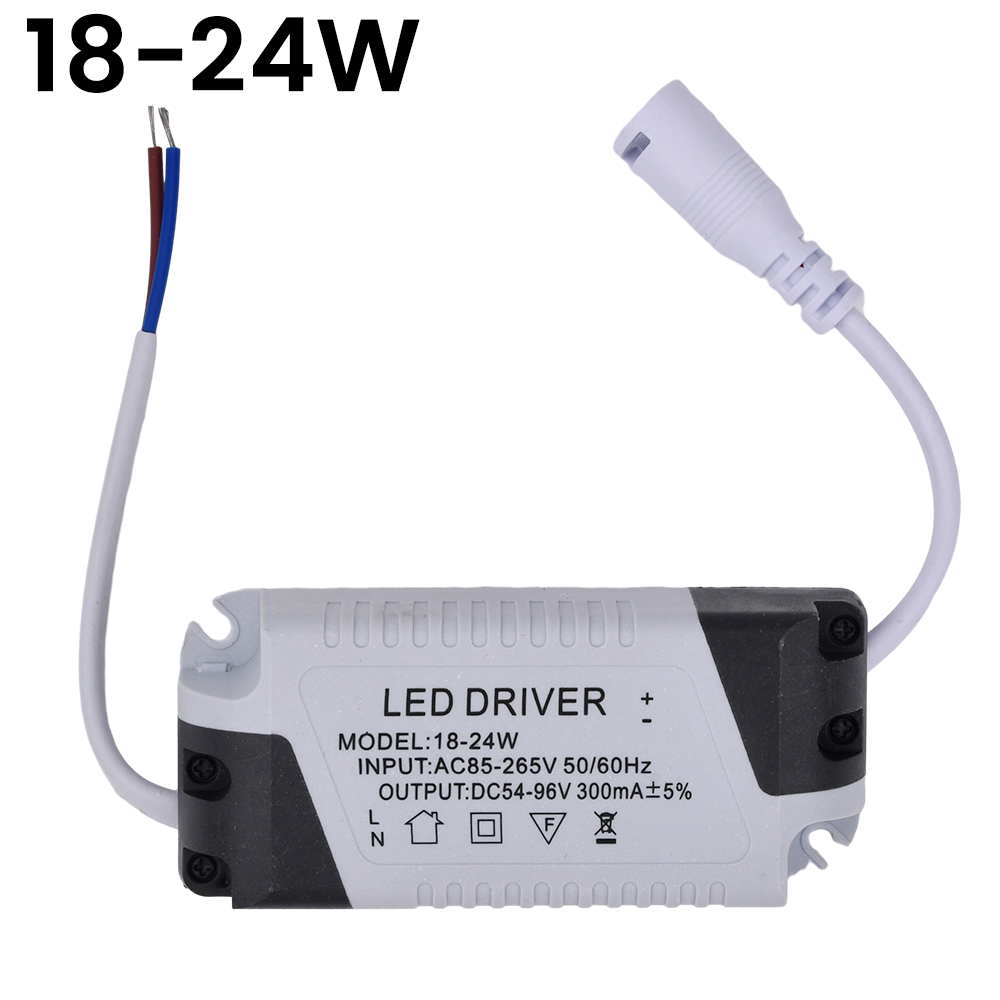 Controlador LED 8-18W/8-24W/24-36W transformador de iluminación adaptador de fuente de alimentación para tira de lámparas Led AC 85-265V controlador de lámpara de Panel: Verde