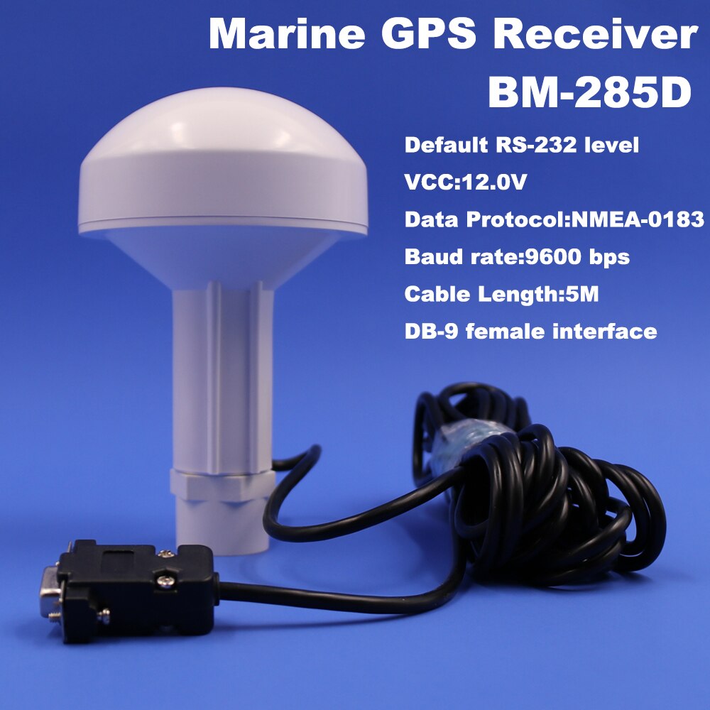 BEITIAN Marine GPS ontvanger, 12 V, 9600bps, RS-232 boot GPS ontvanger met antenne, GPS/GLONASS/SBAS/QZSS, BM-285D