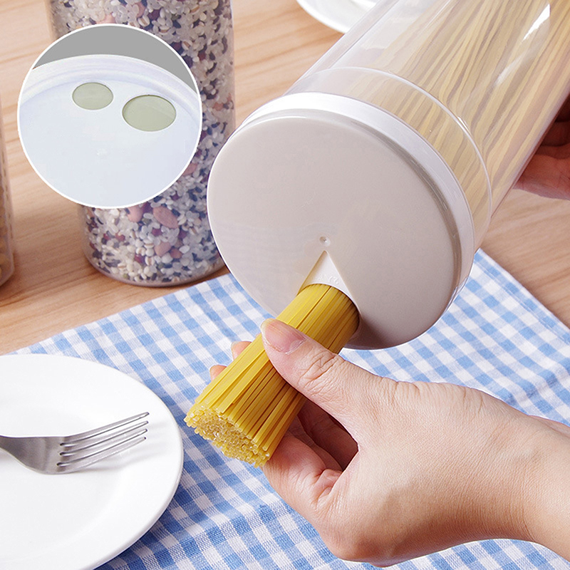 Voedselbewaardoos Luchtdichte Verzegelde Containers Graan Pasta Opbergdoos Voor Granen Spaghetti Noodle Tarwe Pasta Keuken Organizer
