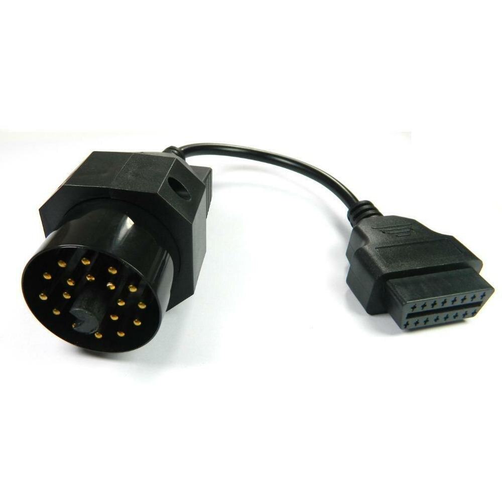 Verkoop Voor BMW 20Pin OBD2 Connector om OBD1 OBD2 16 PIN voor BMW E31 E32 E34 E36 met 20 PIN Diagnostic Connector 20PIN