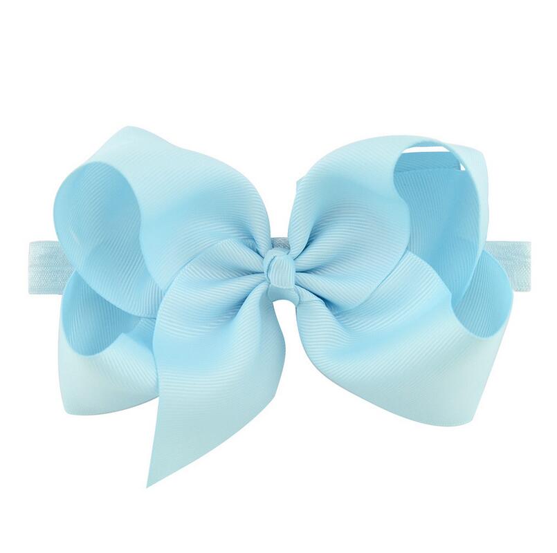 20Pcs 20Colors 6 Inches Grosgrain Ribbon Baby Girls Big Hair Bows Headbands for Infants Newborn and Toddlers