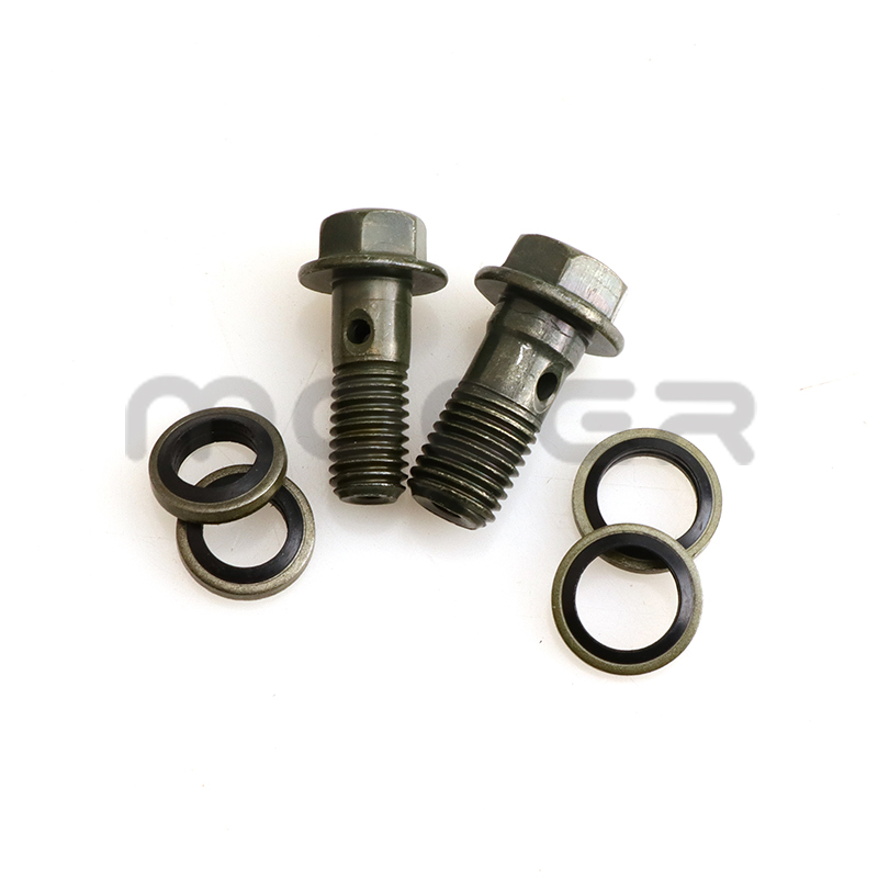 10Pc M8/M10x1.25 Hoofdremcilinder Olie Slang Schroef Banjo Bolt Motorfiets Universele Buis Tubing Schroeven Bouten Voor connector End