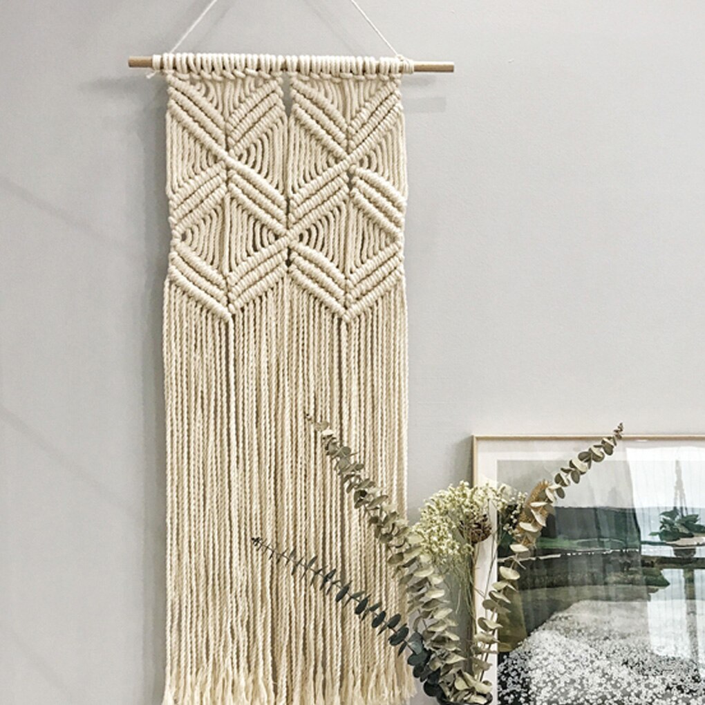 Natural Cotton Rope Handicraft DIY Cotton Cord Weaving Crafting Braiding Rope Thread Wall Hang Decor Tapestry Make Cotton Rope