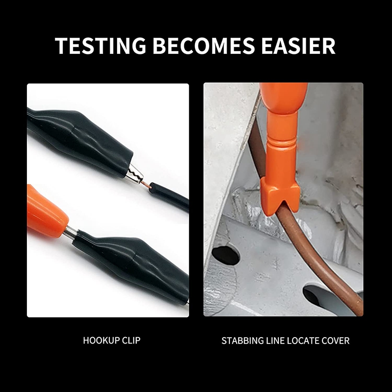 Automotive Test Light Digital LED Circuit Tester 3-60V DC Auto Electric Tester Light Tool With Voltmeter And Probe