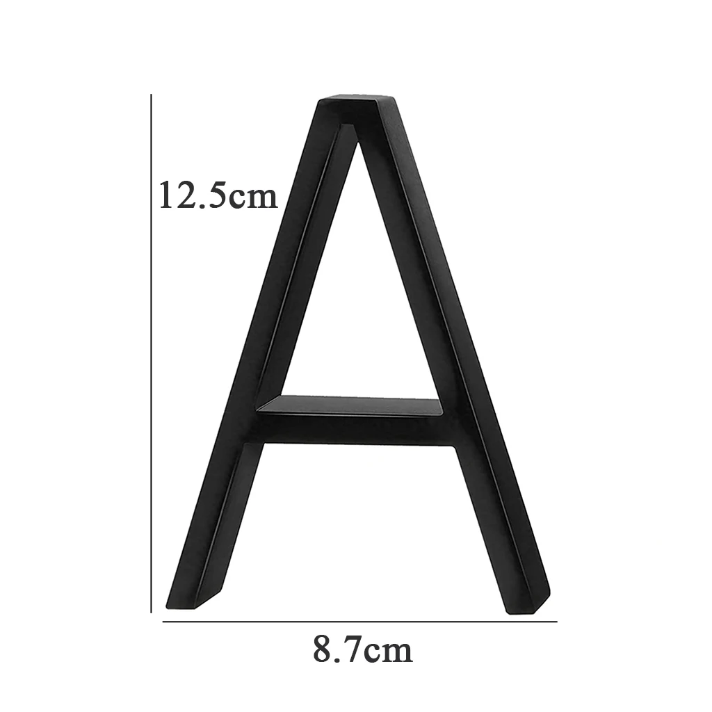 5Inch Large Metal House Number Outdoor Door Number Plate Letter Sign, Address Mailbox Number for Apartment Room Home Decoration: Fluorescent Yellow