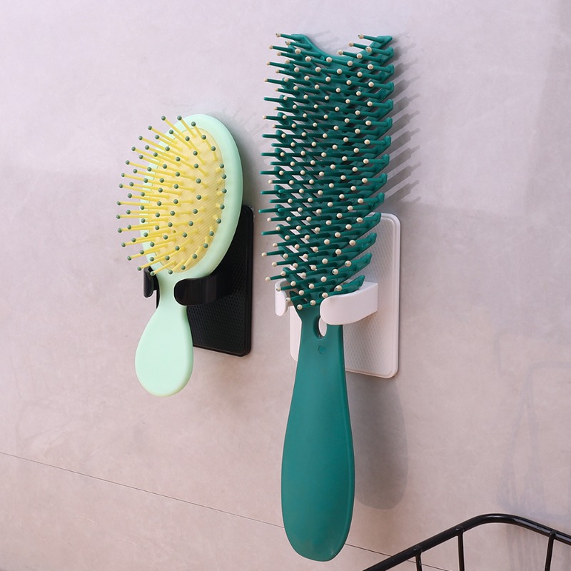 Soporte para peine montado en la pared, organizador de pared para baño, soporte de almacenamiento para cepillos de pelo para el hogar, estante para secador de pelo, 5/1 Uds.
